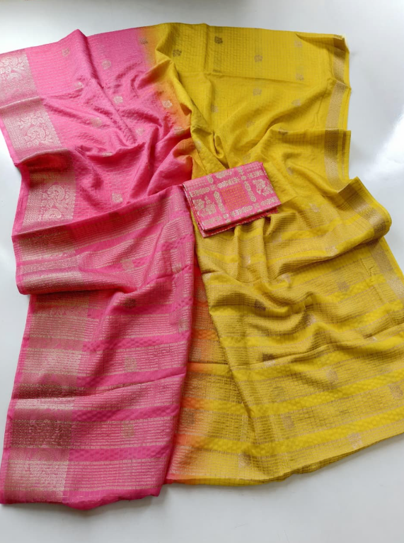 Soft glass fabric saree SS533