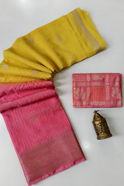 Soft glass fabric saree SS533