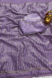 blouse unstitched / purple