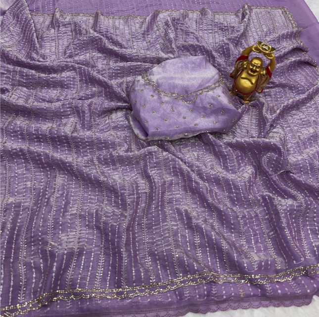 Fendy satin sarees SS534
