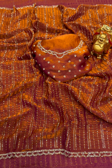 Fendy satin sarees SS534