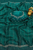 blouse unstitched / green
