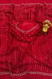 blouse unstitched / red
