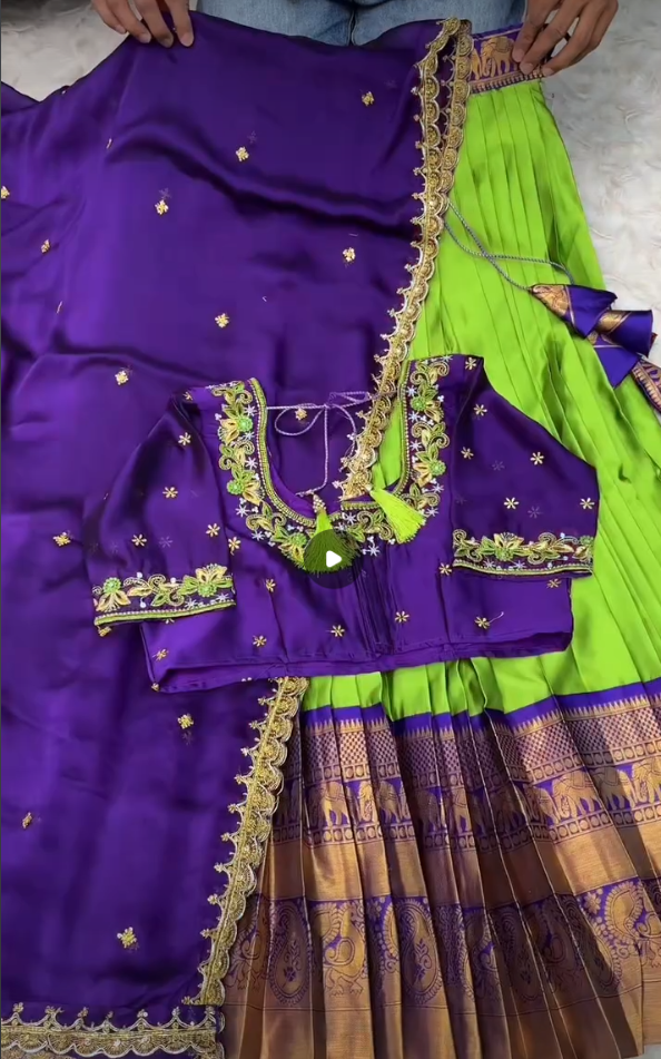 Semi pattu festival special lehangas SS992