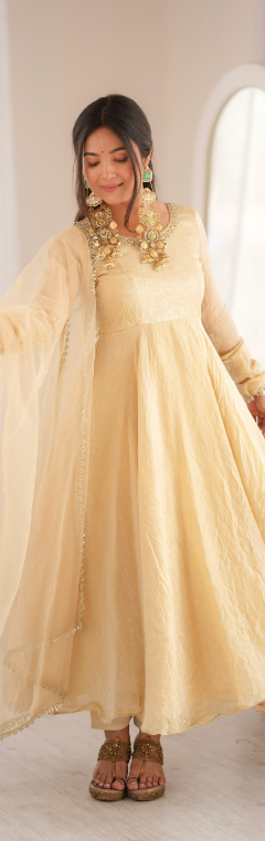 Doremon Crush With Real Mirror work Anarkali SS679