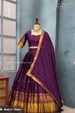 unstitched blouse / purplish wine