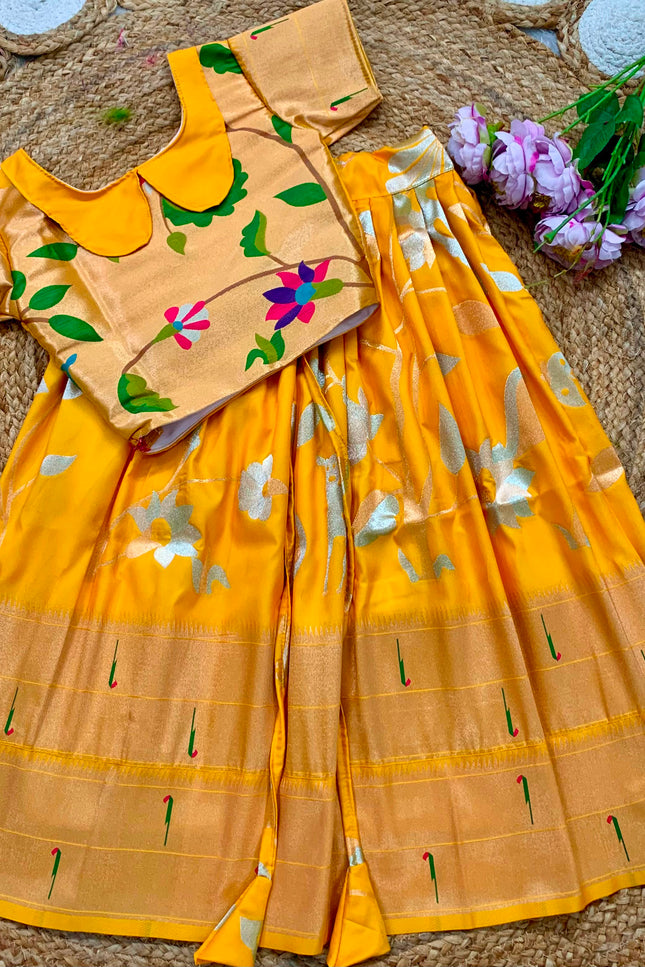 kids paithani lehanga SS482