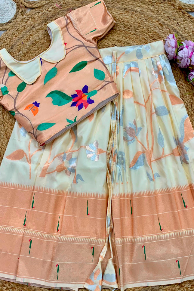 kids paithani lehanga SS482