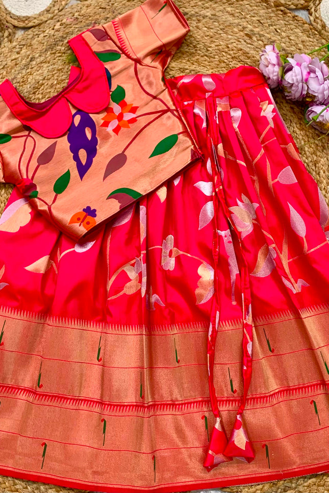 kids paithani lehanga SS482
