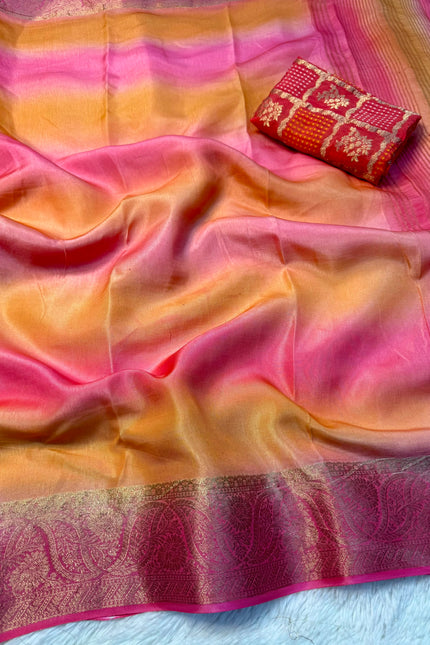 Pure viscose crape saree SS546