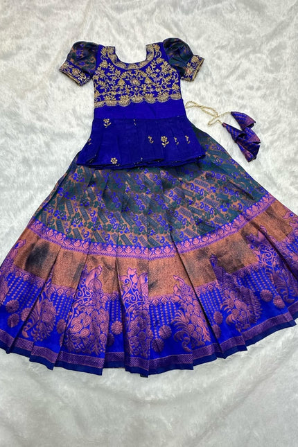 Lichi silk kids lehanga SS558