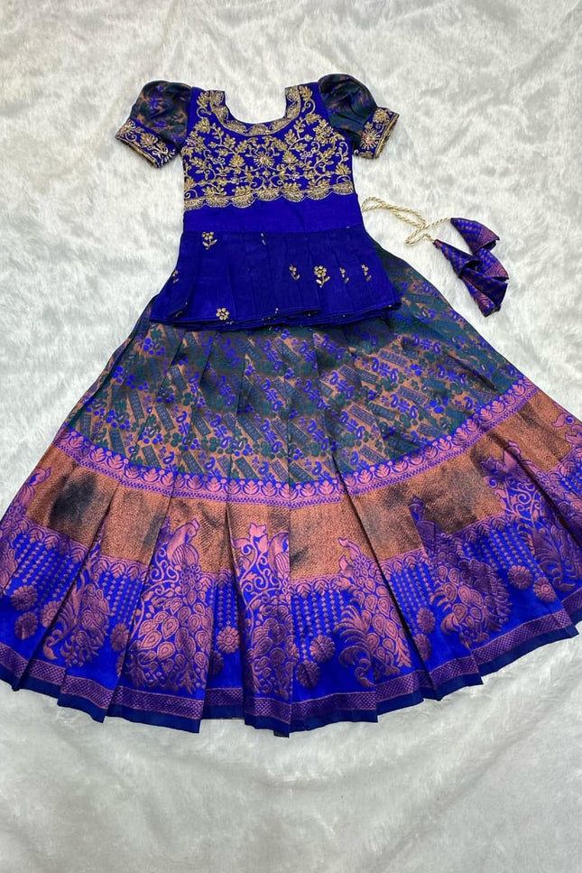 Lichi silk kids lehanga SS558