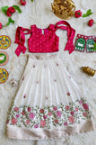 0-3M / WHITE AND PINK