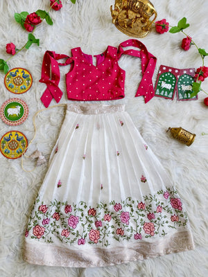 WHITE AND PINK