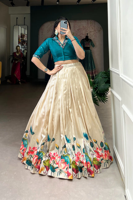 Unfold the beauty of Tussar florals SS567