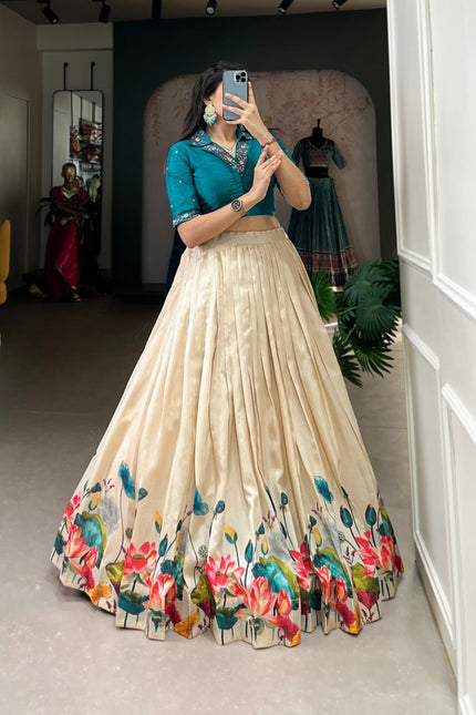 Unfold the beauty of Tussar florals SS567