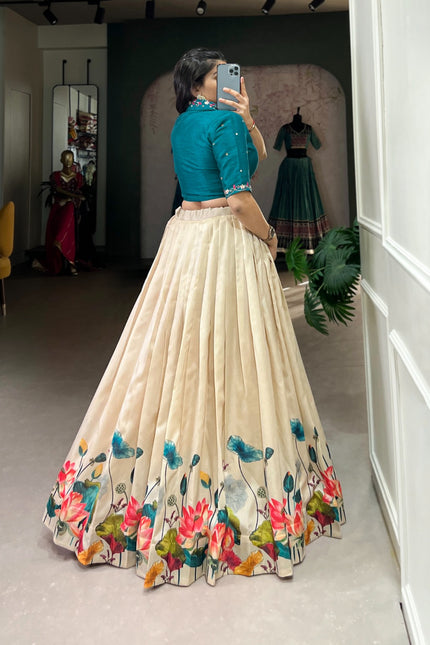 Unfold the beauty of Tussar florals SS567