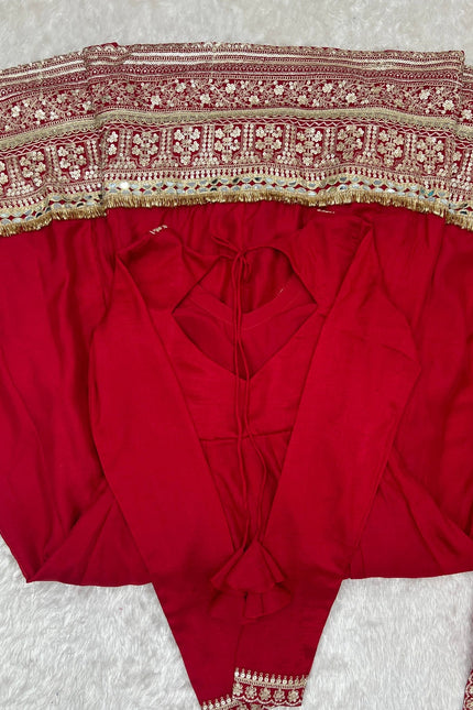 Pure Blooming Vichitra Silk Anarkali SS590