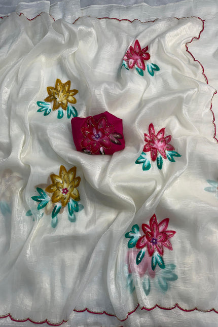 Handwork Elegance  saree SS573