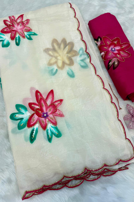 Handwork Elegance  saree SS573