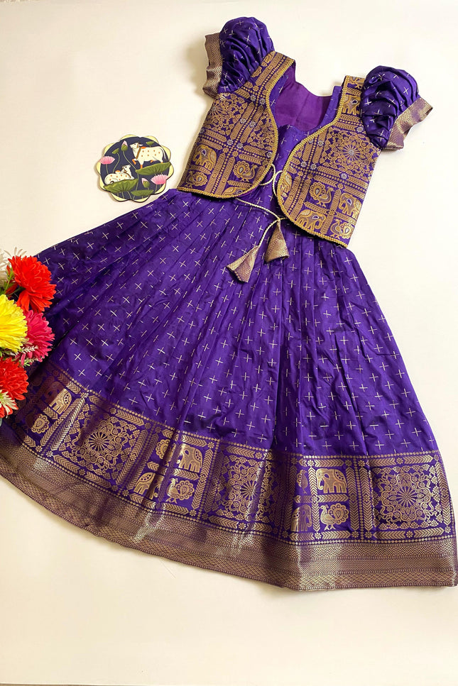Soft Dola Silk Kids Gown SS578