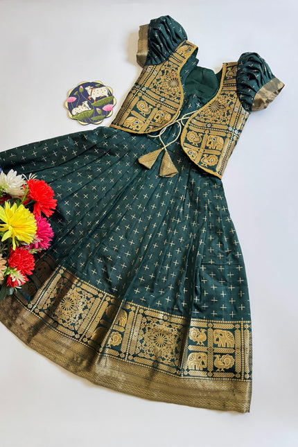Soft Dola Silk Kids Gown SS578