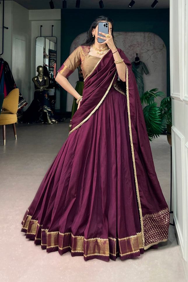 Pure Chanderi lehanga SS595