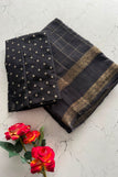 blouse unstitched / black