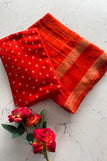 blouse unstitched / orange