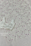 unstitched blouse / white