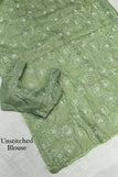 unstitched blouse / light green