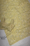 unstitched blouse / yellow