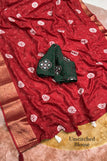 blouse unstitched / red