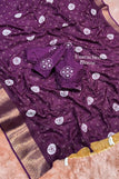 blouse unstitched / purpple