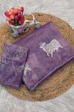 blouse unstitched / purple