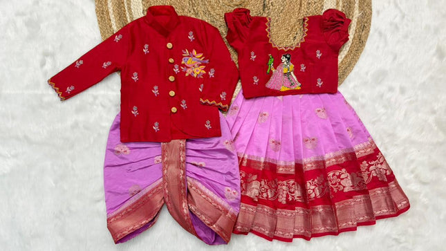 Banaras silk Family Combos SS605