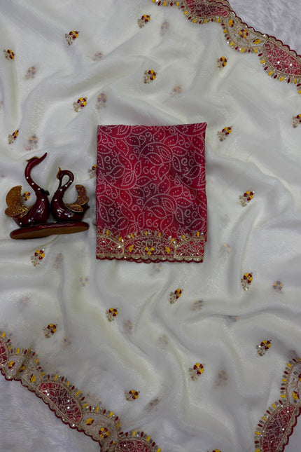 Soft Crunchy silk saree SS590