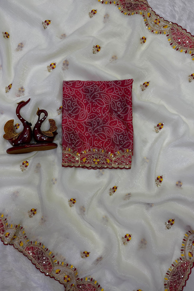 Soft Crunchy silk saree SS590