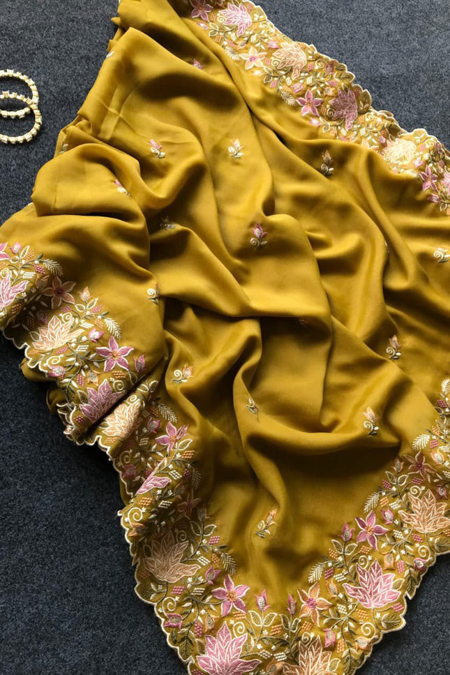 GEORGETTE TISSUE SILK SAREES  SS603