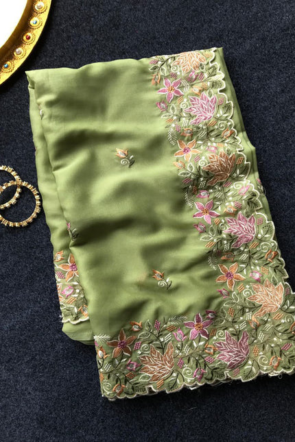 GEORGETTE TISSUE SILK SAREES  SS603