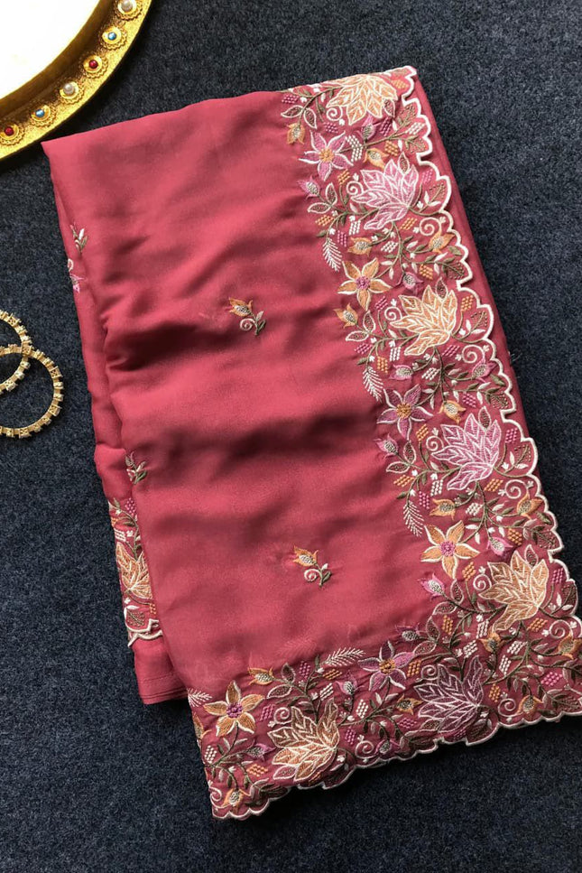 GEORGETTE TISSUE SILK SAREES  SS603