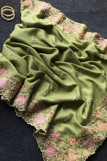 GEORGETTE TISSUE SILK SAREES  SS603