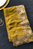 blouse unstitched / musturd yellow