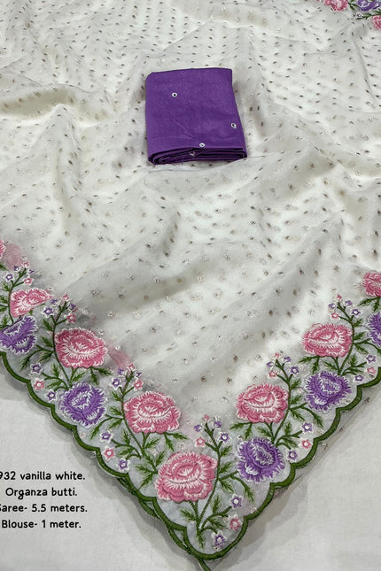 soft organza feel saree SS604