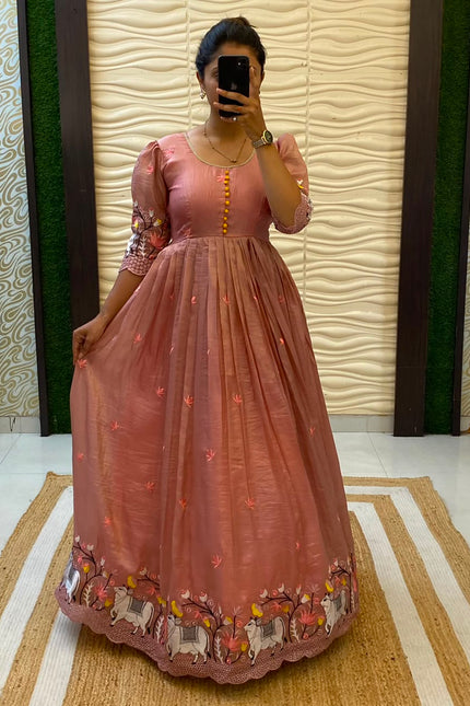 South Special Pichwai Embroidery Gown SS638