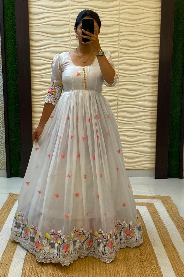 South Special Pichwai Embroidery Gown SS638