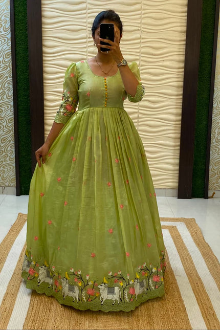 South Special Pichwai Embroidery Gown SS638