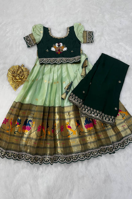 PAITHANI KIDS LEHENGA CHOLI SS619