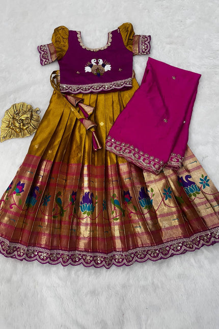PAITHANI KIDS LEHENGA CHOLI SS619