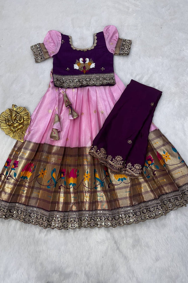 PAITHANI KIDS LEHENGA CHOLI SS619